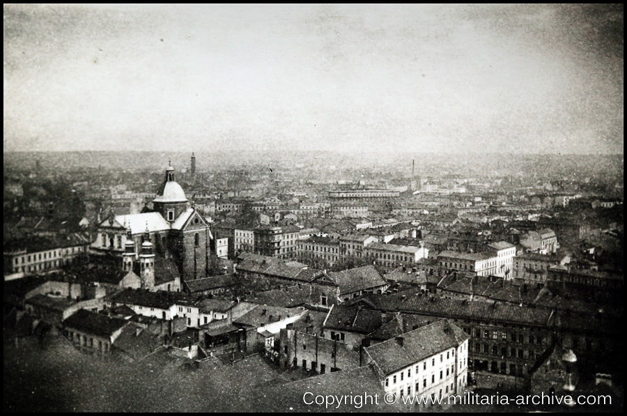 Polizei Bataillon 106, 9.Komp, Krakau, Poland, December 1939. Krakau Stadtansicht.