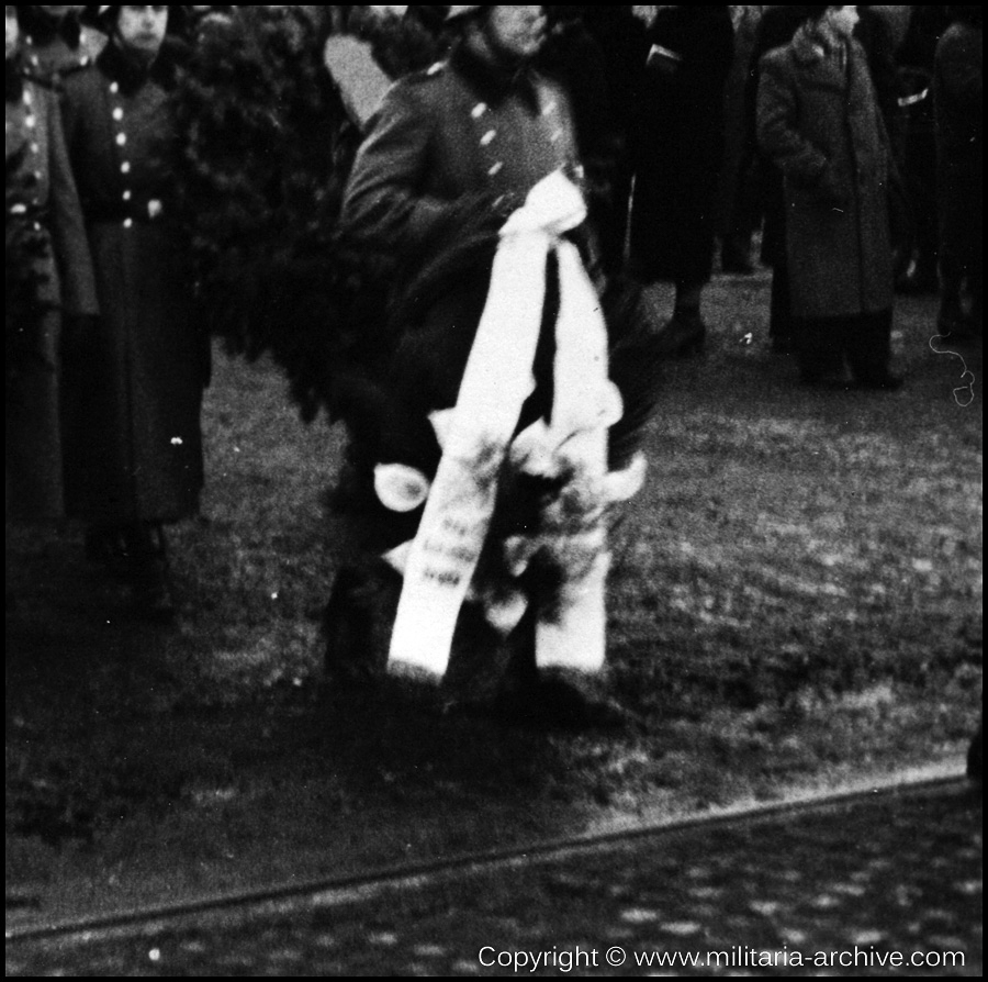 Polizei Bataillon 106, 9.Komp, Krakau, Poland 1940. Funeral of Polizei-Wachtmeister Hermann Christian Kaetow, died 23.02.1940, Witkowice bei Krakau.