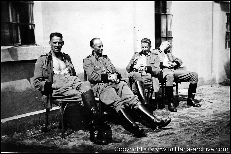 Polizei Bataillon 106, 9.Komp, Gorlice, Poland 1940. W. d. R. Eugen Ohliger 2nd from right.
