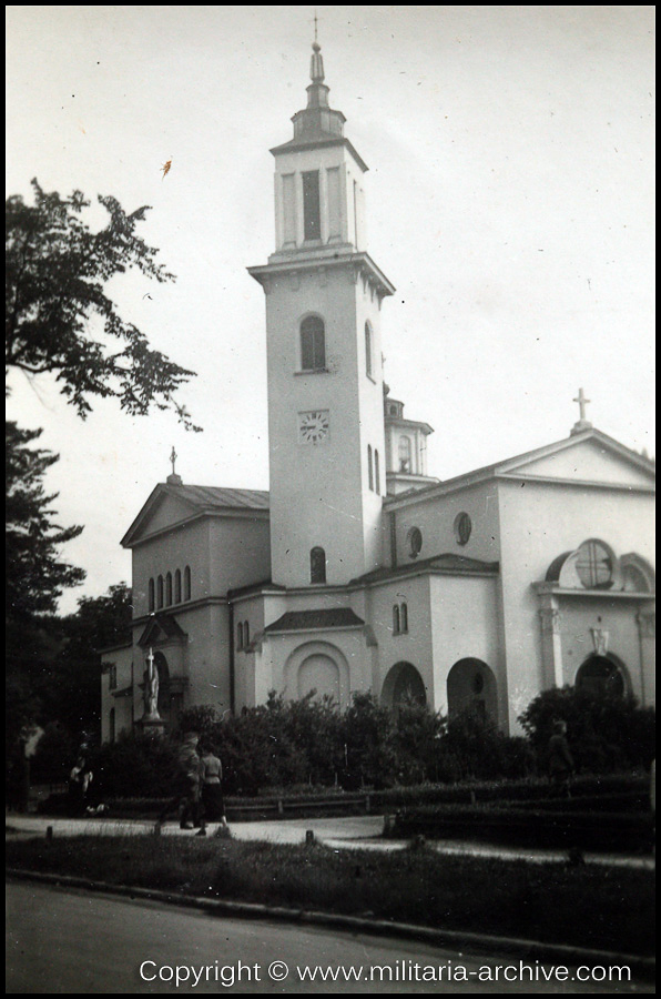 Polizei Bataillon 106, 9.Komp, Church of the assumption of Virgin Mary, Krynica, Poland 1940.
