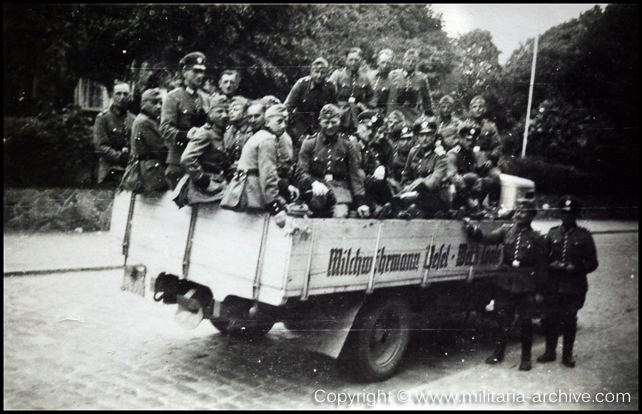Polizei Bataillon 106, 9.Komp, Eckernförde, Germany 1940. Ausflug nach Eckernförde