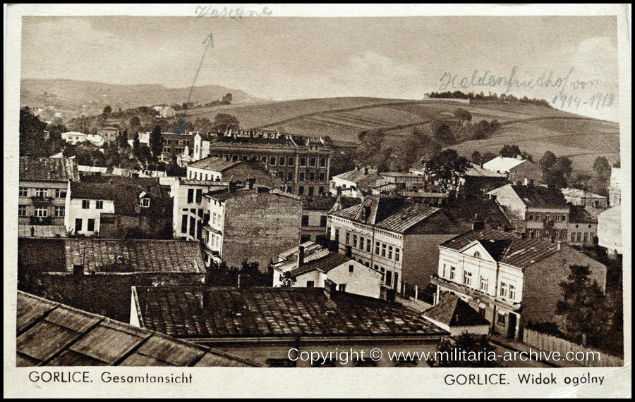 Polizei Bataillon 106, 9.Komp, Gorlice, Poland 1940. W.d.R. Eugen Ohliger, Feldpost Gorlice 21 July 1940.