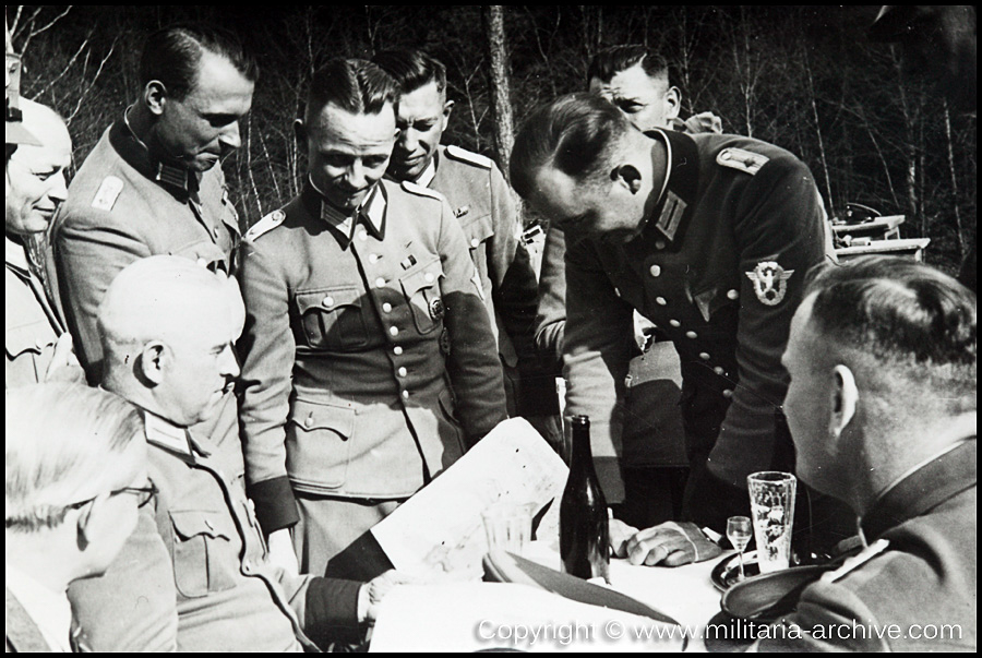 Pol.-Batl.205 Bataillonskommandeur Major d.SchP. Max Stahl at Shooting exercise Kladno April-May 1940