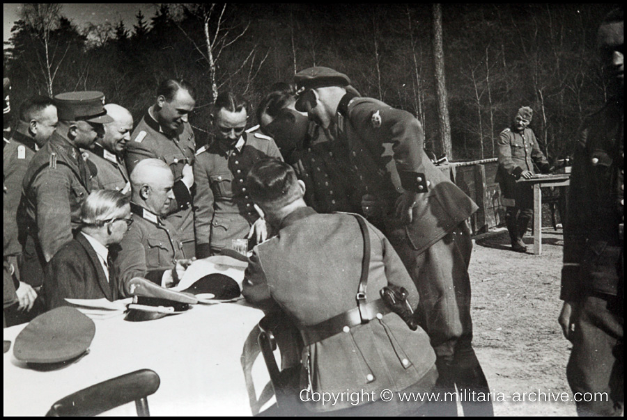 Pol.-Batl.205 Bataillonskommandeur Major d.SchP. Max Stahl at Shooting exercise Kladno April-May 1940