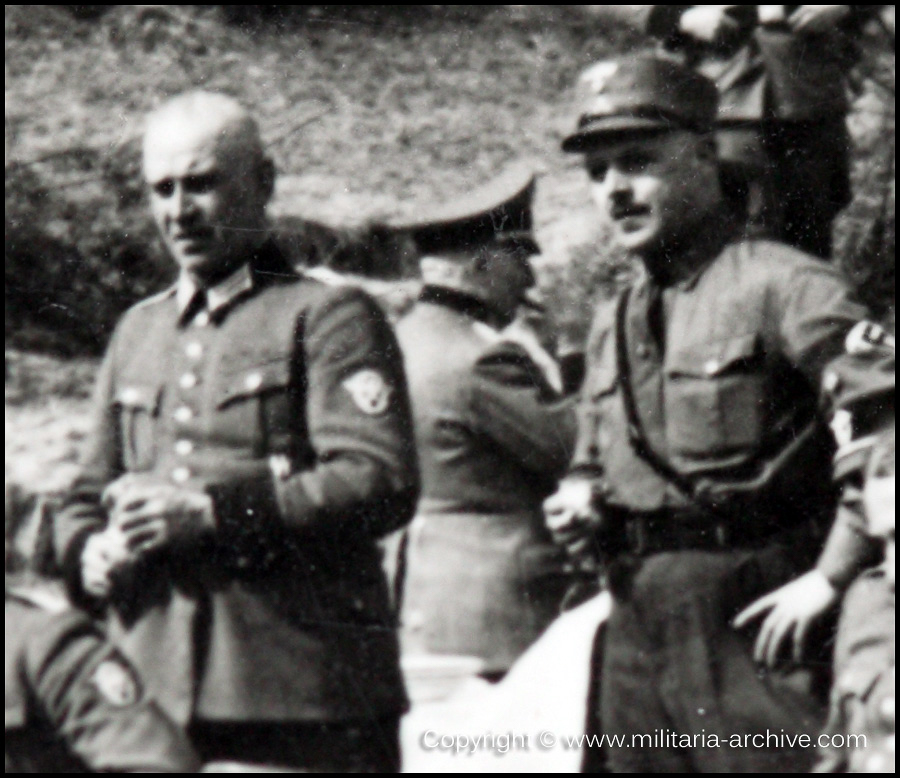 Pol.-Batl.205 Bataillonskommandeur Major d.SchP. Max Stahl at Shooting exercise Kladno April-May 1940