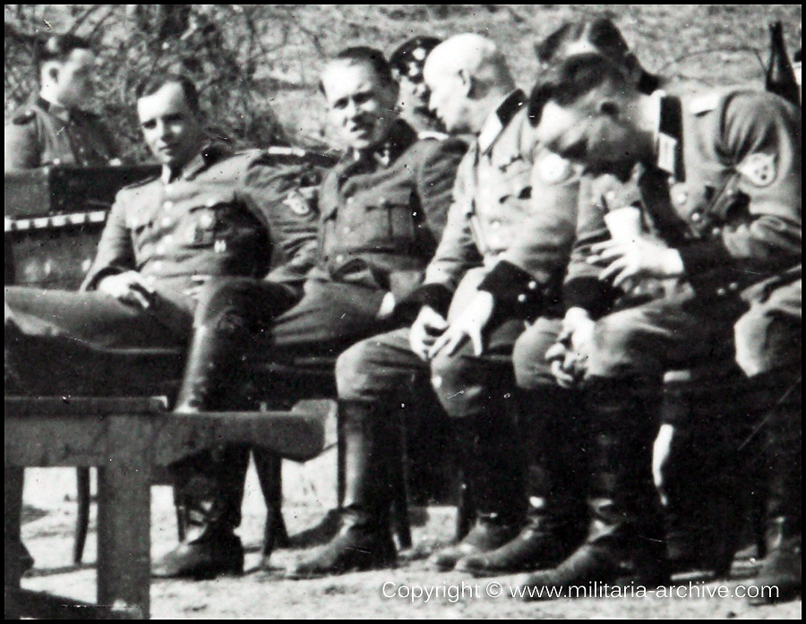 Pol.-Batl.205 Bataillonskommandeur Major d.SchP. Max Stahl at Shooting exercise Kladno April-May 1940