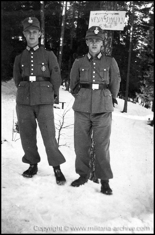 Polizei-Bataillon 251 1940 - 1941. Halden - on the way up to Venås cabin.