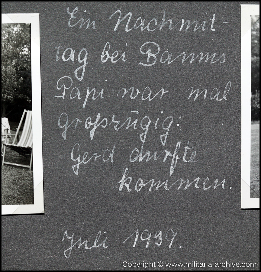 Polizei Leutnant Gerd Baum, March 1939 - 1943 (July 1939)