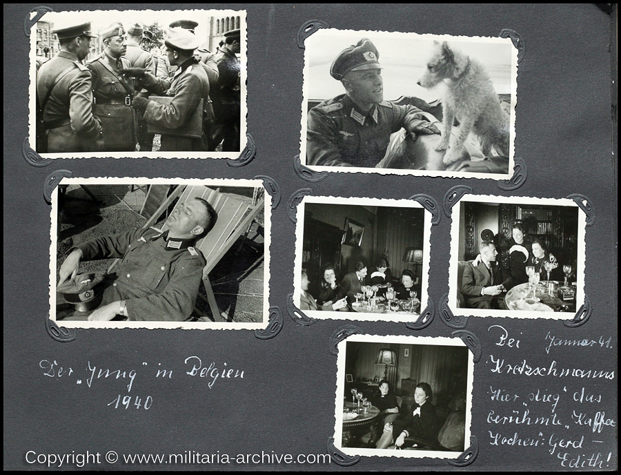 Polizei Leutnant Gerd Baum, March 1939 - 1943 (Belgium 1940)