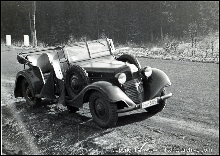 Kraftfahr- und Verkehrsschule der Gendarmerie / Gendarmerie-Schule (mot) Suhl. 1936-1938. 'Wanderer POL-505.'