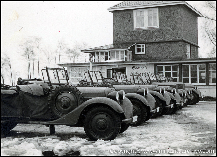 Kraftfahr- und Verkehrsschule der Gendarmerie / Gendarmerie-Schule (mot) Suhl. 1936-1938. 'Saathof-Schenke.'
