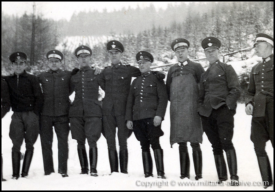 Kraftfahr- und Verkehrsschule der Gendarmerie / Gendarmerie-Schule (mot) Suhl. 1936-1938. 'Coburg Beim Arbeitsdienst.'