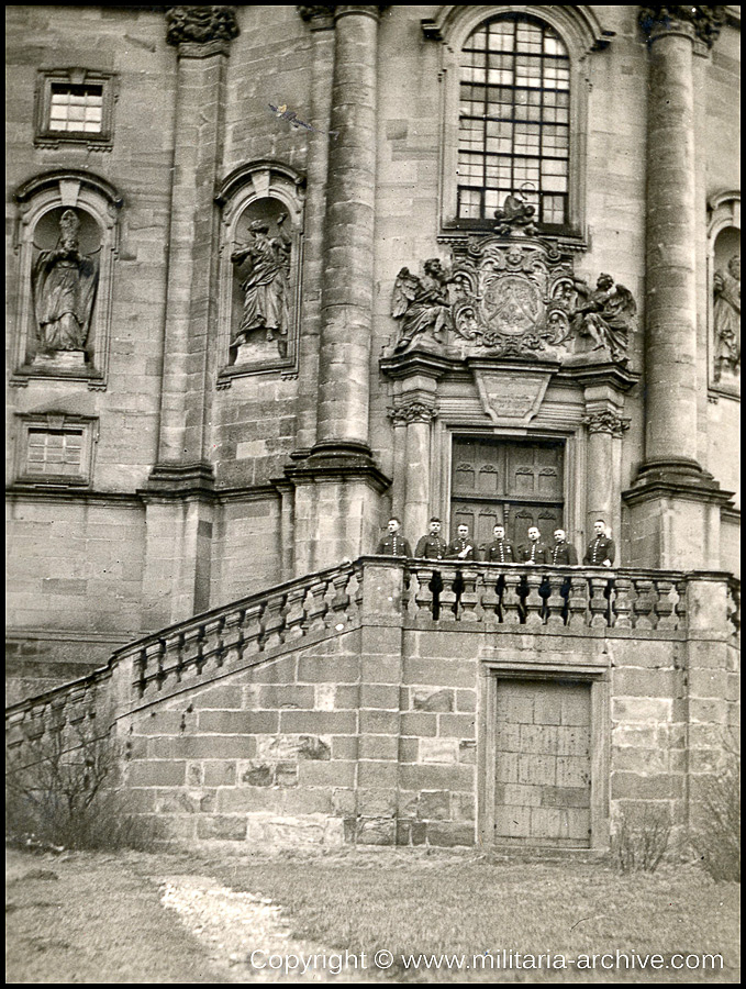 Kraftfahr- und Verkehrsschule der Gendarmerie / Gendarmerie-Schule (mot) Suhl. 1936-1938. 'Kirche Schloss Banz.' (Kloster Banz).