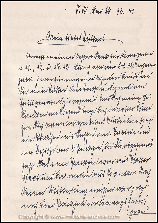 Collection of over180 items of Feldpost, Letters, Postcards, Telegraphs belonging to Polizei Obersekretär Adolf Meinke. The period covered includes 3.Komp, Pol.Btl.181, Polizei-Bataillon 2, 1. Kompanie Pol.Rgt 1, Pol.Rgt 14.