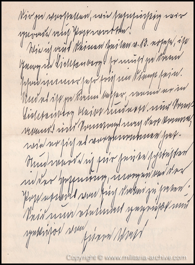 Collection of over180 items of Feldpost, Letters, Postcards, Telegraphs belonging to Polizei Obersekretär Adolf Meinke. The period covered includes 3.Komp, Pol.Btl.181, Polizei-Bataillon 2, 1. Kompanie Pol.Rgt 1, Pol.Rgt 14.