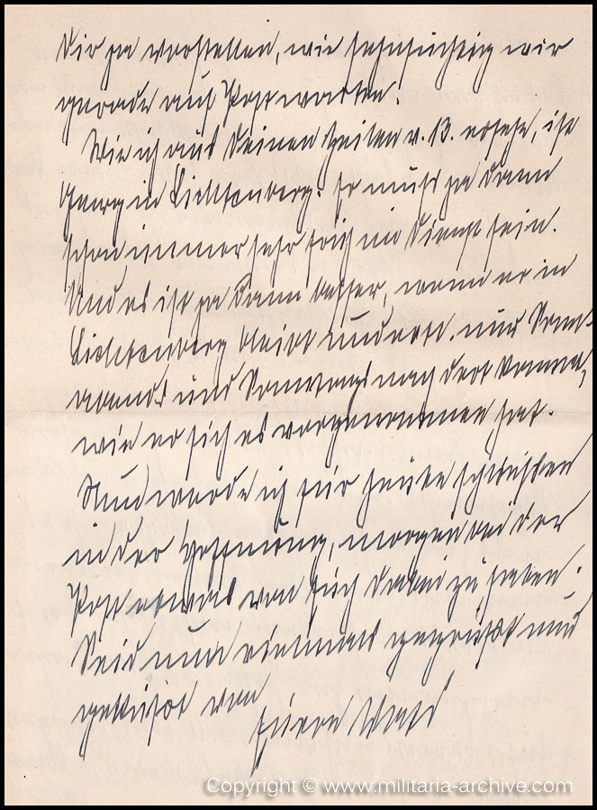 Collection of over180 items of Feldpost, Letters, Postcards, Telegraphs belonging to Polizei Obersekretär Adolf Meinke. The period covered includes 3.Komp, Pol.Btl.181, Polizei-Bataillon 2, 1. Kompanie Pol.Rgt 1, Pol.Rgt 14.