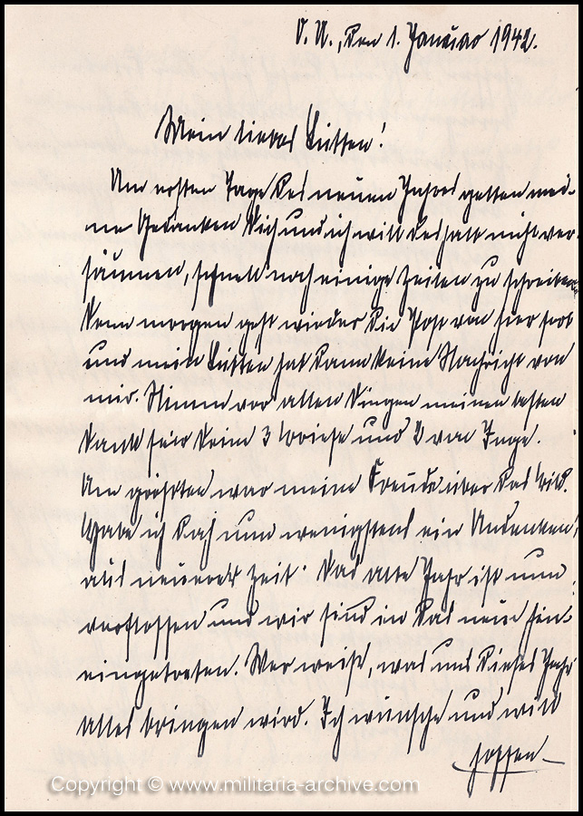 Collection of over180 items of Feldpost, Letters, Postcards, Telegraphs belonging to Polizei Obersekretär Adolf Meinke. The period covered includes 3.Komp, Pol.Btl.181, Polizei-Bataillon 2, 1. Kompanie Pol.Rgt 1, Pol.Rgt 14.