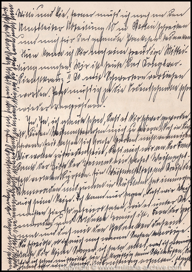 Collection of over180 items of Feldpost, Letters, Postcards, Telegraphs belonging to Polizei Obersekretär Adolf Meinke. The period covered includes 3.Komp, Pol.Btl.181, Polizei-Bataillon 2, 1. Kompanie Pol.Rgt 1, Pol.Rgt 14.