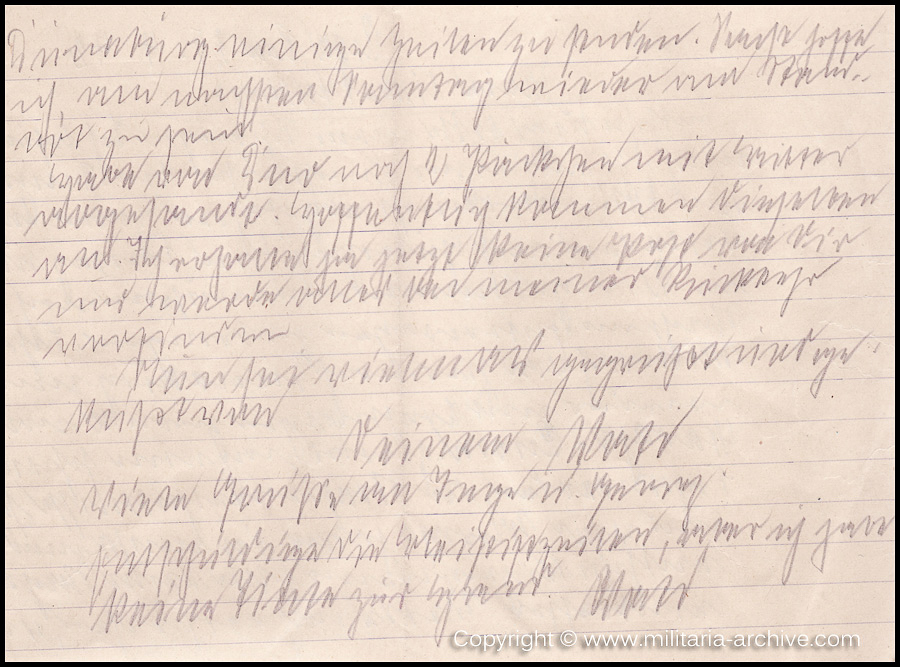 Collection of over180 items of Feldpost, Letters, Postcards, Telegraphs belonging to Polizei Obersekretär Adolf Meinke. The period covered includes 3.Komp, Pol.Btl.181, Polizei-Bataillon 2, 1. Kompanie Pol.Rgt 1, Pol.Rgt 14.