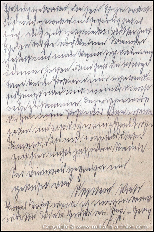 Collection of over180 items of Feldpost, Letters, Postcards, Telegraphs belonging to Polizei Obersekretär Adolf Meinke. The period covered includes 3.Komp, Pol.Btl.181, Polizei-Bataillon 2, 1. Kompanie Pol.Rgt 1, Pol.Rgt 14.