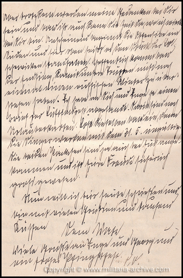 Collection of over180 items of Feldpost, Letters, Postcards, Telegraphs belonging to Polizei Obersekretär Adolf Meinke. The period covered includes 3.Komp, Pol.Btl.181, Polizei-Bataillon 2, 1. Kompanie Pol.Rgt 1, Pol.Rgt 14.