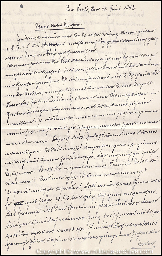 Collection of over180 items of Feldpost, Letters, Postcards, Telegraphs belonging to Polizei Obersekretär Adolf Meinke. The period covered includes 3.Komp, Pol.Btl.181, Polizei-Bataillon 2, 1. Kompanie Pol.Rgt 1, Pol.Rgt 14.