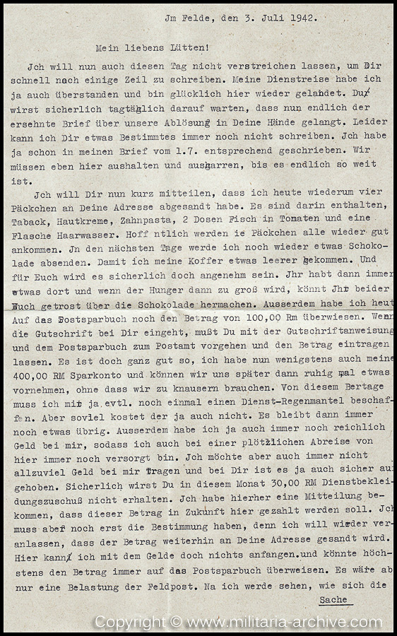 Collection of over180 items of Feldpost, Letters, Postcards, Telegraphs belonging to Polizei Obersekretär Adolf Meinke. The period covered includes 3.Komp, Pol.Btl.181, Polizei-Bataillon 2, 1. Kompanie Pol.Rgt 1, Pol.Rgt 14.