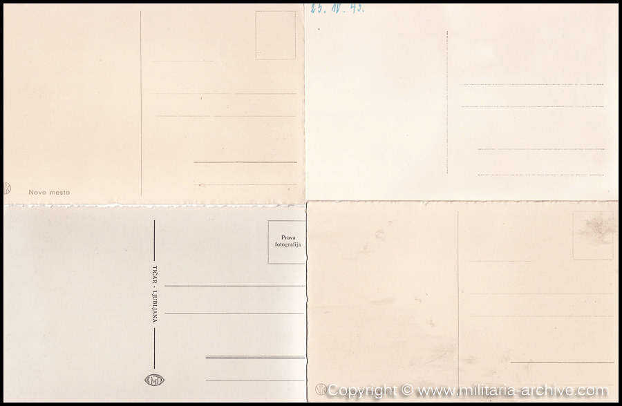 Collection of over180 items of Feldpost, Letters, Postcards, Telegraphs belonging to Polizei Obersekretär Adolf Meinke. The period covered includes 3.Komp, Pol.Btl.181, Polizei-Bataillon 2, 1. Kompanie Pol.Rgt 1, Pol.Rgt 14.