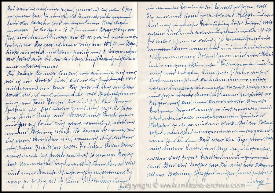 Collection of over180 items of Feldpost, Letters, Postcards, Telegraphs belonging to Polizei Obersekretär Adolf Meinke. The period covered includes 3.Komp, Pol.Btl.181, Polizei-Bataillon 2, 1. Kompanie Pol.Rgt 1, Pol.Rgt 14.