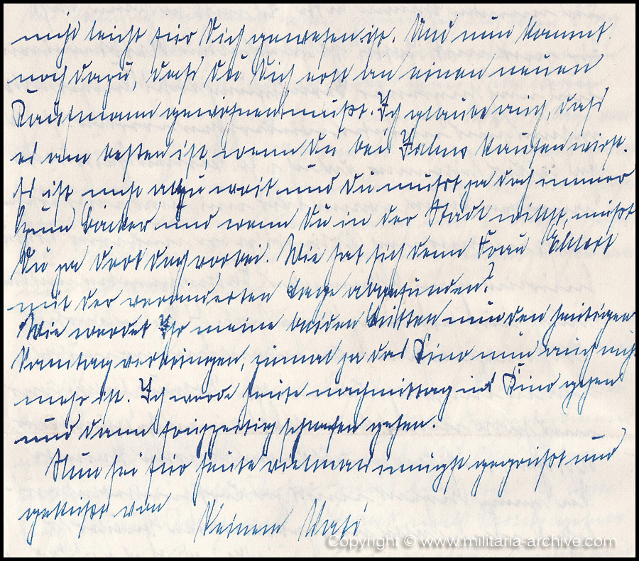 Collection of over180 items of Feldpost, Letters, Postcards, Telegraphs belonging to Polizei Obersekretär Adolf Meinke. The period covered includes 3.Komp, Pol.Btl.181, Polizei-Bataillon 2, 1. Kompanie Pol.Rgt 1, Pol.Rgt 14.