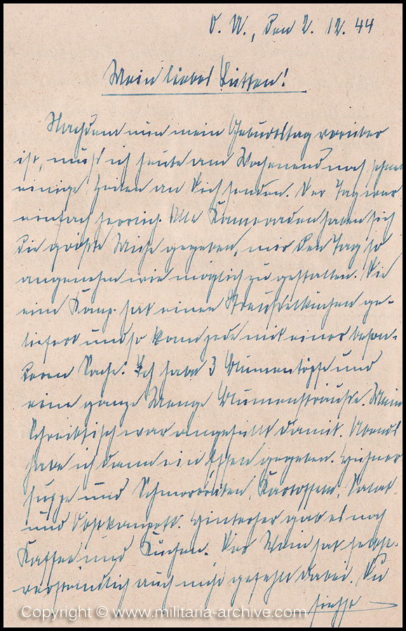 Collection of over180 items of Feldpost, Letters, Postcards, Telegraphs belonging to Polizei Obersekretär Adolf Meinke. The period covered includes 3.Komp, Pol.Btl.181, Polizei-Bataillon 2, 1. Kompanie Pol.Rgt 1, Pol.Rgt 14.