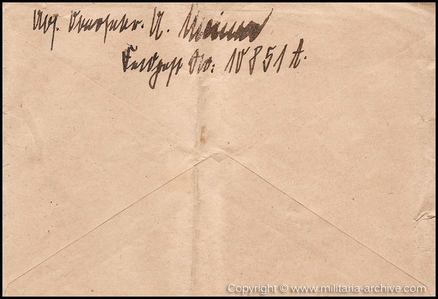 Collection of over180 items of Feldpost, Letters, Postcards, Telegraphs belonging to Polizei Obersekretär Adolf Meinke. The period covered includes 3.Komp, Pol.Btl.181, Polizei-Bataillon 2, 1. Kompanie Pol.Rgt 1, Pol.Rgt 14.