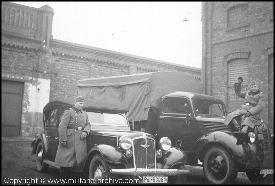 Polizei Bataillon 310, 1.Komp 1941 - 1942 'Wartha - Garage'