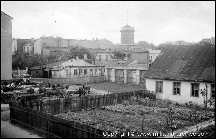 Polizei Bataillon 310, 1.Komp 1941 - 1942 '4.7.1941 Petrikau Garagen'