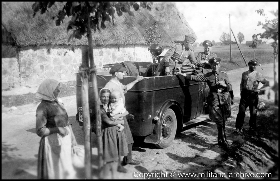 Polizei Bataillon 310, 1.Komp 1941 - 1942 '8.7.41 - Fahrt Litzmannstadt - Eierkauf - 1 P.(aket) Tabak - 10 Jaika'