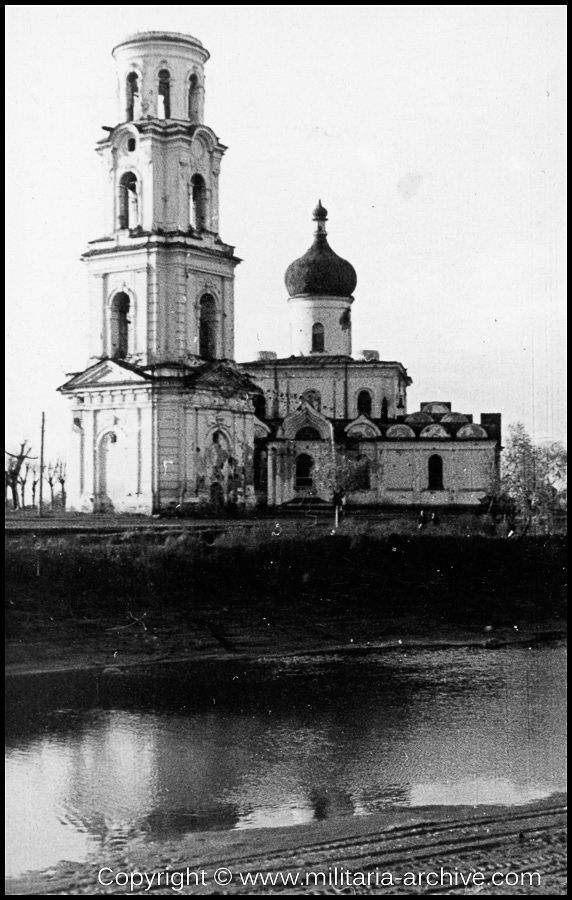 Polizei Bataillon 310, 1.Komp 1941 - 1942 'Staraja Russa Sept. 1942' (Cathedral of the Resurrection Staraja Russa)