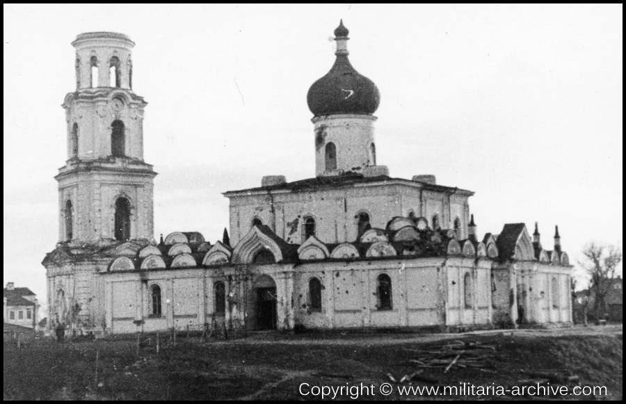 Polizei Bataillon 310, 1.Komp 1941 - 1942 'Staraja Russa Sept. 1942' (Cathedral of the Resurrection Staraja Russa)