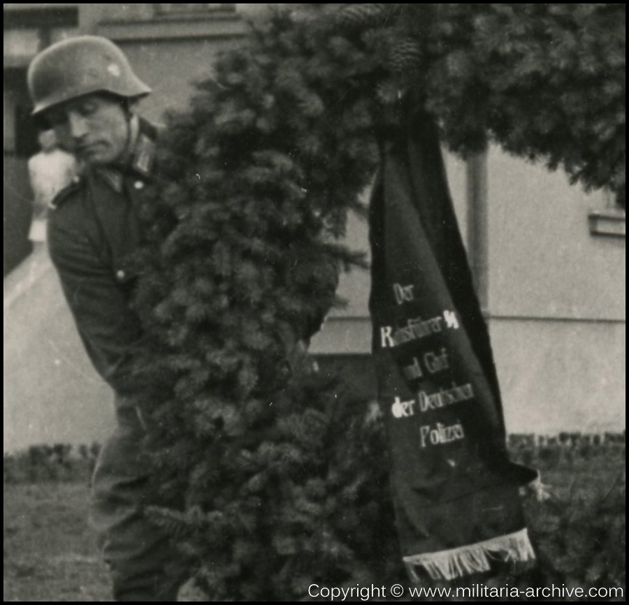 Polizei-Bataillon 84, Pol.-Rgt. Mähren Holleschau, Wreath from Heinrich Himmler, Der Reichsführer SS und Chef der Deutschen Polizei
