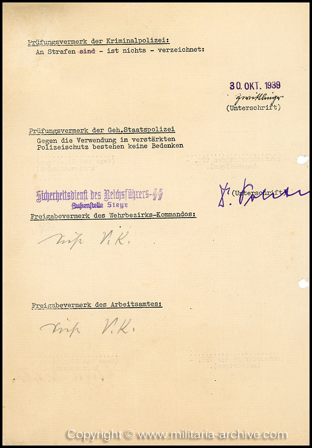 Zugwachtm.d.SchP.d.Res. Josef Kaiplinger, 12./SS-Pol.Rgt.26