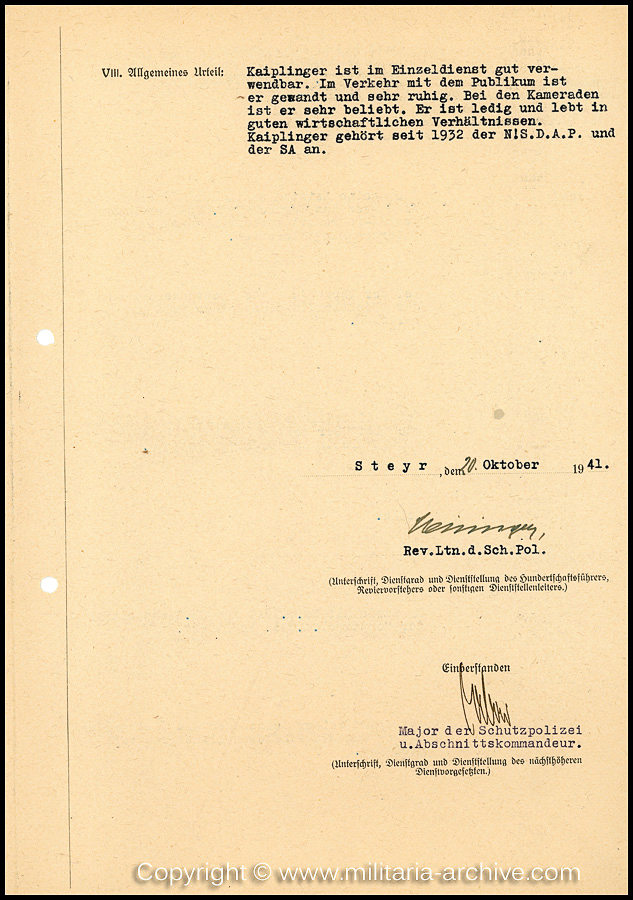 Zugwachtm.d.SchP.d.Res. Josef Kaiplinger, 12./SS-Pol.Rgt.26