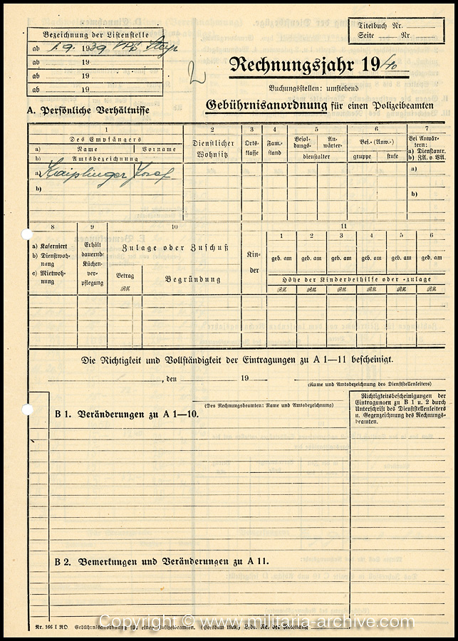 Zugwachtm.d.SchP.d.Res. Josef Kaiplinger, 12./SS-Pol.Rgt.26