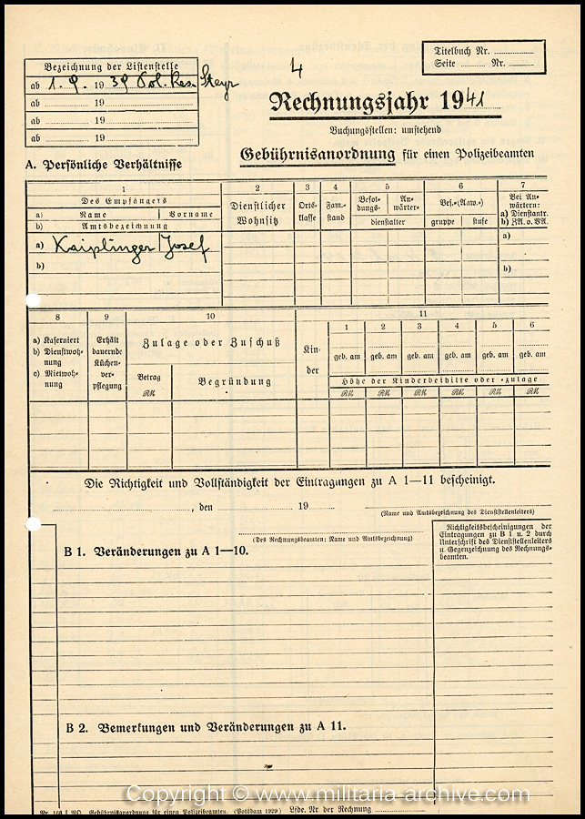 Zugwachtm.d.SchP.d.Res. Josef Kaiplinger, 12./SS-Pol.Rgt.26