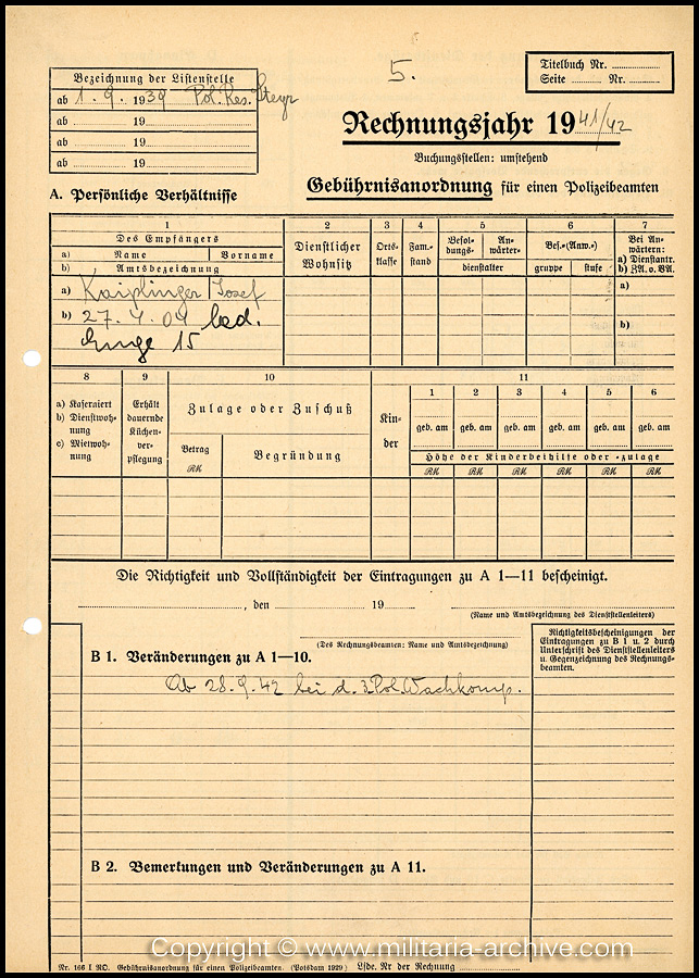 Zugwachtm.d.SchP.d.Res. Josef Kaiplinger, 12./SS-Pol.Rgt.26