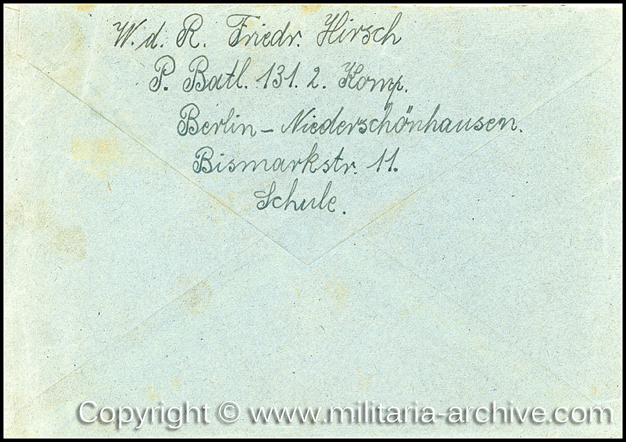 POL.-Wachtmeister Friedrich Hirsch 1940-1941 2.kp, Polizei-Bataillon 131