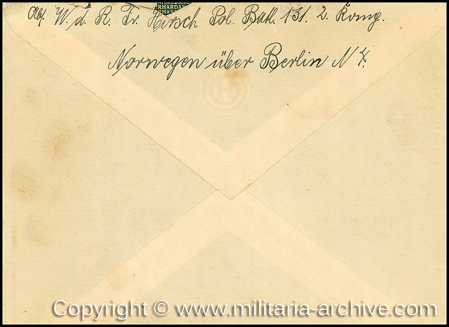POL.-Wachtmeister Friedrich Hirsch 1940-1941 2.kp, Polizei-Bataillon 131