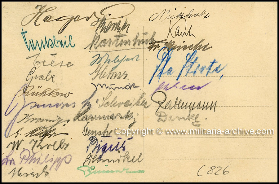 Kriminalpolizeischule - images showing group of students at a Kriminalpolzeischule (possibly Wien) studying fingerprint techniques. Final image signatures of course attendees.