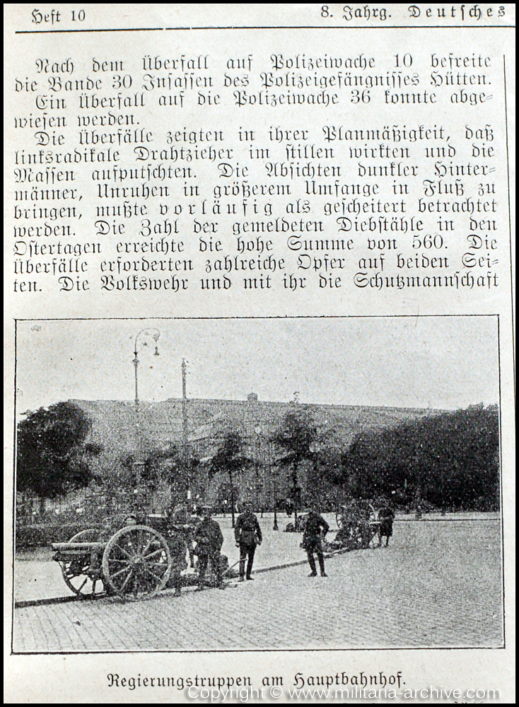Deutsche Polizei Archiv 25th May 1929 