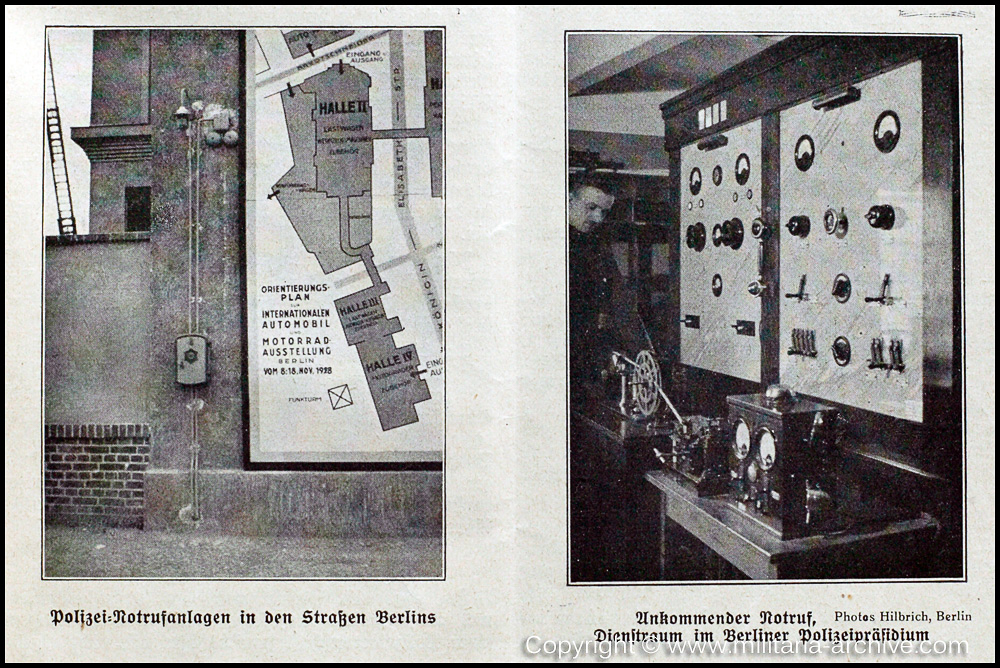 Deutsche Polizei Archiv 10th August 1929