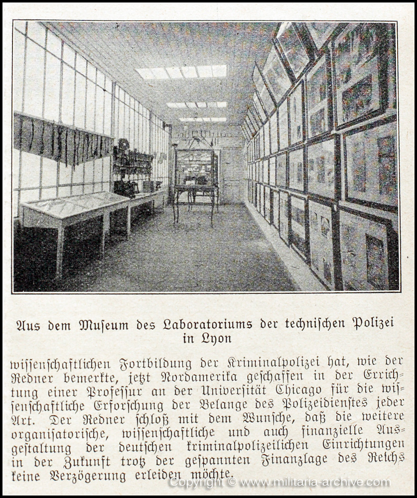 Deutsche Polizei Archiv 25th November 1929
