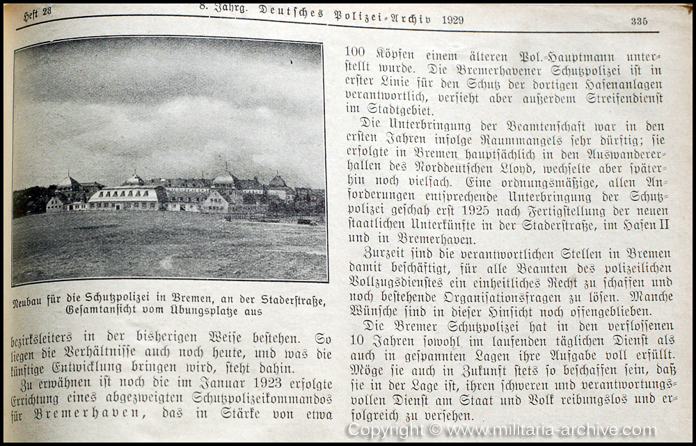 Deutsche Polizei Archiv 10th December 1929